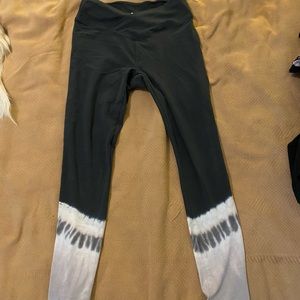 Victoria secret leggings with tie dye bottoms size medium